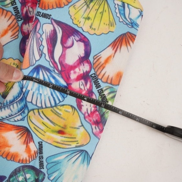 Shoreline‎ Blue with Seashell Pattern Summer Tote Bag with Rope Handle - Picture 14 of 14